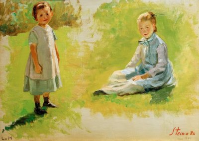 Double Study of Children by Ludwig von Hofmann